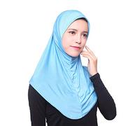 Manera de Paños Para Sombrero Cubierta Interior Musulmana Pañuelo Completo Islámico Islámico Bufanda Azul Paño de Cocina, azul, Talla única