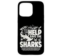 Maneras en Que Puede Ayudar a Salvar a los Tiburones difundir la Conciencia sobre los Tiburones Carcasa para iPhone 15 Pro MAX