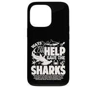 Maneras en Que Puede Ayudar a Salvar a los Tiburones difundir la Conciencia sobre los Tiburones Carcasa para iPhone 13 Pro