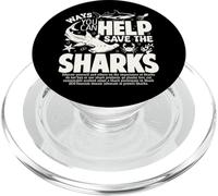 Maneras en Que Puede Ayudar a Salvar a los Tiburones difundir la Conciencia sobre los Tiburones PopSockets PopGrip para MagSafe