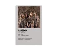 Måneskin - Póster decorativo de los ganadores de Eurovisión, lienzo para pared e impresión artística moderna para decoración de dormitorio familiar, 20 x 30 cm