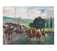 Manet The Horse Races At Longchamp Sport Painting XL Giant Panel Poster (8 Sections) Caballo Carrera Deporte Pintura Póster