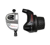 Shimano Comando de cambio SL-3S41E Revo Shift Nexus 3 velocidades, cable y clic, mano derecha, negro