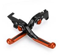 Maneta de Freno de Embrague Plegable para Motocicleta, Ajustable 360°, antichoque, de Aluminio CNC, Compatible con Scrambler Full Throttle 800 2019-2021(Naranja)