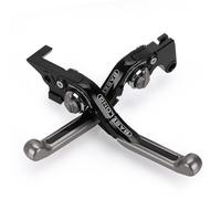 Maneta de Freno y Embrague Plegable para Motocicleta, Ajustable 360°, antichoque, de Aluminio CNC, Compatible con R998S Bostrom 1999-2003(ITANIUM)