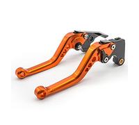 Maneta Embrague Freno Moto Para Gilera Para Runner 125 FX SP 2T 185 Para FXR/SP Motocicleta CNC Aluminio Scooter Palancas Embrague Freno Disco Delantero Palanca Tambor Trasero(Orange 147mm)