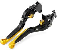 Maneta Embrague Freno Moto para Suzuki SV650 S SV650X RV200 VanVanSV 650 RV 200,Izquierda/Derecha Aluminio Ajustables Accesorios De Palancas De Embrague De Freno,Yellow