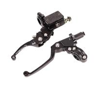 maneta embrague moto Manija De Palanca De Embrague De Freno ASV De Aluminio CNC Para Motocross Universal Pit Dirt Bike(Black)