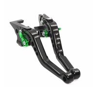 Maneta Embrague para Kawasaki para Z650 2017-2024 Accesorios Manetas De Embrague De Freno Cortas para Motocicleta Motocicleta Manija de Palanca Freno(Black Green)