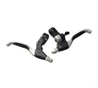 Maneta Freno MTB Aluminio 22.2mm con Timbre | Material aluminio para forjado, acabado mate antideslizante, reduce fatiga manos, diámetro 22.2mm, color negro universal