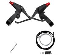 Maneta Freno MTB Aluminio Kit Cable Negro | Aleación aluminio duradera, peso ligero 190g, acabado negro mate, corrosión(red)