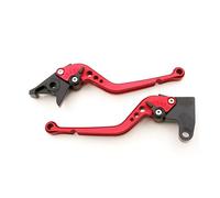 Maneta Izquierda Palancas Freno Embrague Ajustables Aluminio Motocicleta Accesorios para Royal Enfield para Bullet 350 2018-2023 Maneta Derecha(Red)
