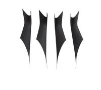 Maneta Puerta Auto Para Serie 5 Para G30 2017 2018 2019 2020 2021 2022 2023 Manija Puerta Interior Negra Mate Cubierta Embellecedora Tirar ABS Con Apariencia Carbono(Matte black 4pcs)