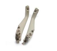 Maneta Puerta Auto Para Serie 5 Para M5 Para G30 Para G31 Para F90 2017-2022 LHD RHD Manija Puerta Interior Izquierda Derecha Embellecedor Cubierta(Front 2pcs-Oyster)