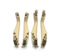 Maneta Puerta Auto Para Serie 5 Para M5 Para G30 Para G31 Para F90 2017-2022 LHD RHD Manija Puerta Interior Izquierda Derecha Embellecedor Cubierta(4Pcs Set-Beige)