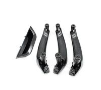 Maneta Puerta Auto Para X3 Para X4 Para F25 Para F26 2010-2016 LHD Interior Lado Del Conductor Tirador Puerta Pasajero Manija Apoyabrazos Panel Cubierta Embellecedora(LHD 4PCS Carbon)