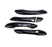 Maneta Puerta Coche Manija Exterior Para Hyundai para Santa para Cruz 2022-2023 estilo fibra carbono ABS cubierta manija puerta lateral Exterior coche conjunto moldura embellecedora