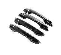 Maneta Puerta Delantera Para Opel para Corsa F 2020 2021 2022 2023 cubierta negra manija puerta exterior pegatina diseño accesorios protectores de coche Manillas Puertas ( Color : Handle 1 Keyhole )