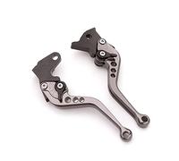 Manetas ajustables Compatible con Suzuki 600 Para Bandit 600 1996-2003 GSF600 Para S Para T V Para W X 1995 1996-1999 Palanca Embrague Freno Ajustable Aluminio 3D Motocicleta(Gray6)