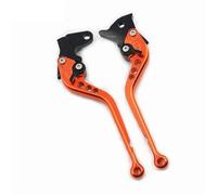 Manetas de Embrague Freno Ajustables en 9 Colores para Royal para Enfield Guerrilla 450 Palanca de Freno Plegable(Orange 177mm)