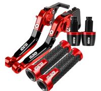 Manetas De Embrague Y Freno Ajustables para Motocicletas, Empuñaduras para Manillar, Extremos para Ducati MONSTERM400 Monster 400 1999 2000 2001 2002 2003(Red A)