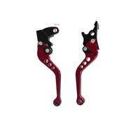 Manetas De Freno Aleación Para Motocicleta, Modificación Universal 1 Par CNC Para Embrague Freno de Mano delantera(Red)