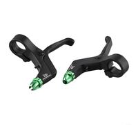 Manetas de freno de 2 dedos para bicicletas infantiles, alcance ajustable (verde)
