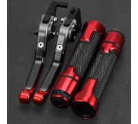 Manetas de Freno Embrague Ajustables Plegables Extensibles para Motocicleta para Ninja 400R 2018-2020(Red 9)