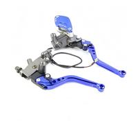 Manetas de Freno universales para Motocicleta, 7/8" y 22 mm, para Honda para Yamaha MSX125 Palanca de Freno(Blue AB 1 Pair)