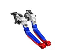 Manetas De Freno Y Embrague Ajustables Para XVS1300 Stryker Bullet Cowl 2015-2016(Silver Blue Red)