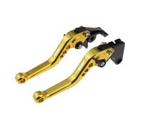 Manetas de Freno y Embrague Cortas Ajustables para Aprilia RS457 2024-2025. Accesorios para Motocicleta(Gold)