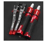 Manetas De Freno Y Embrague Para Motocicleta, Con Extremos De Manillar Para XL1000 VARADERO 1999-2013 2012 2011 2010 2009 2008 2007 2006(Gray Red)