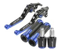 Manetas De Freno Y Embrague Para Motocicleta Para YAMAHA MT-07 MT07 MT 07 2014-2019 Con Puños Para Manillar Kit Palanca Embrague Freno Moto Puños Manillar(Color 2)