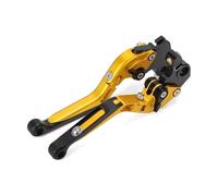 Manetas de Freno y Embrague Plegables compatibles con Ducati compatibles con Scrambler 800/803 Classic/Full Trottle/Icon 2015-2017(Yellow)