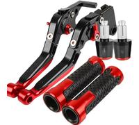 Manetas embrague freno Compatible Con Para ZX1400 Para ZX14R Para ZZR1400 2006-2016 Para Z1000 2003-2006 Manija De Freno De Motocicleta Palanca De Embrague Empuñadura De Manillar(Red-Black)
