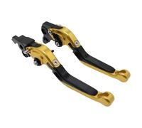 Manetas embrague freno Compatible Con Yamaha Para FZ1 Para FZS1000 2001-2005 Palanca Freno Embrague Plegable Ajustable Para Motocicleta Palanca De Manija De Embrague(Yellow)