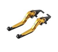 Manetas embrague freno Compatible Con Yamaha Para X-MAX 125 250 300, Accesorios De Motocicleta, Palanca De Embrague De Freno CNC, Palanca De Control De Manija CNC Plegable Ajustable.(Yellow)