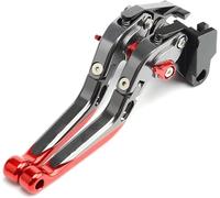 Manetas Freno Embrague Para CBR 1000RR Para 1000 RR 2004-2007 Palancas De Embrague Freno Motocicleta Extensibles Plegables Ajustables(Red)