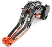Manetas Freno Embrague Para Ducati Multistrada 1200/1260/S/GT 2010-2022 Palancas De Embrague Freno Motocicleta Extensibles Plegables Ajustables(Orange)