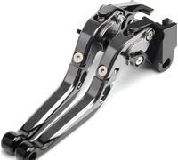 Manetas Freno Embrague Para Ducati Para Monster 797 2017 2018 Palancas De Embrague Freno Motocicleta Extensibles Plegables Ajustables(Titanium)