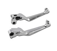 Manetas Freno Embrague Set Skull I Compatible para Harley Davidson Dyna Fat Bob 08-17 Cromo