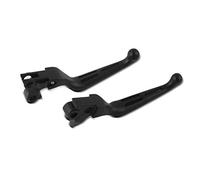 Manetas Freno Embrague Set Stripe Compatible para Harley Davidson Dyna Street Bob 06-17 Negro