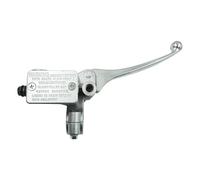 Manetas Moto Bomba de freno de motocicleta, cilindro maestro delantero, palanca de freno hidráulico derecha for moto de cross, cuatriciclo, ciclomotor, scooter, buggy, Go Kart(Silver)