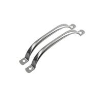 Manetas para puertas 2 uds manijas de puerta de acero inoxidable tiradores de cajón plateados perillas de gabinete de cocina 63mm 79mm 104mm 125mm(63mm)