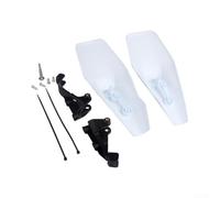 Manetas Protectores para moto FE250 FE350 2020 Plástico Manetas | Plástico PP , para ajuste perfecto 2020, protección viento, instalación sin herramientas, par incluido(White)