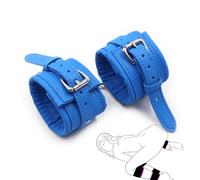 Mànètte ajustable de piel sintética Cosplay Party Props, para hombres y mujeres Play(Blue)