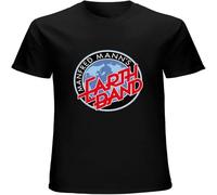 Manfred Manns Earth Band Mens T-Shirt Graphic Unisex tee Shirt Black XXL