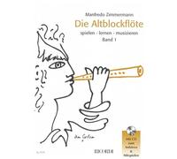 Manfredo zimmermann : die altblockflote band 1 - recueil + cd - flute a bec alto