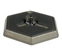 Manfrotto 030-14 - zapata rápida hexagonal con tornillo de 1/4″
