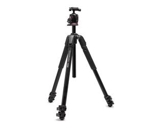 Manfrotto 055 Alu ARCA Kit, trípode con cabeza esférica, 3 segmentos